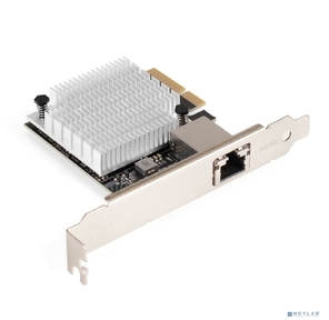 Сетевой адаптер ExeGate EXE-107S  (PCI-E x4 v3.0,  1xRJ45,  UTP 100Mbps / 1000Mbps / 2.5Gbps / 10Gbps Marvell AQC107S)