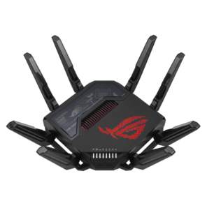 ASUS ROG GT-BE98 /  / 802.11 a / b / g / n / ac / ax,  1376+5764+5764+11529 Mbps,  2, 4 + 5 gGz,  8 antenna,  USB; 90IG0870-MO3C00