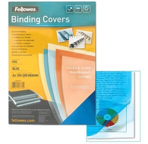 Обложка для переплёта Fellowes Lamirel LA-7868301 A4 синие 200мкм  (100шт)