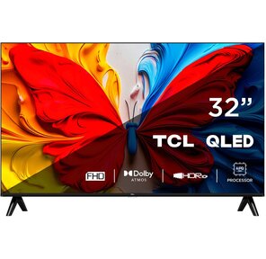 Телевизор QLED TCL 32" 32S5K-UZ черный FULL HD 60Hz DVB-T DVB-T2 DVB-C DVB-S DVB-S2 USB WiFi Smart TV