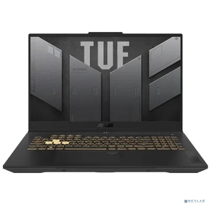 Ноутбук /  ASUS TUF F17 FX707VJB-HX100 17.3" (1920x1080  (матовый,  144Hz) IPS) / Intel Core 5 210H (2.2Ghz) / 16384Mb / 512PCISSDGb / noDVD / Ext:nVidia GeForce RTX3050 (6144Mb) / Cam / BT / WiFi / 56WHr / war 1y / 2.6kg / Mecha Gray / DOS