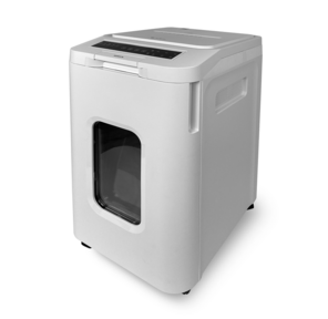 Уничтожитель документов ГЕЛЕОС АП55-5,  DIN P-5  (5 ур-нь секр.),  фрагмент 1, 9х12мм,  АВТОПОДАЧА 400 лист   (70г / м2),  пл.карты / скрепки / скобы,  55 литров