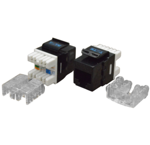 Модуль Keystone RJ45,  Cat.6,  UTP,  180 градусов,  черный