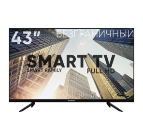 Телевизор LED Soundmax 43" SM-LED43M02S черный LED FHD 60Hz Android 1GB / 8GB