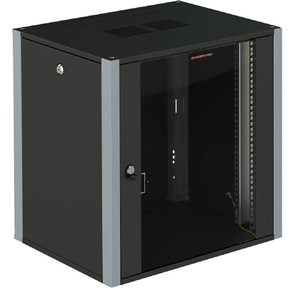 Шкаф коммутационный Sysmatrix  (WP 6312.910) настенный 12U 600x350мм пер.дв.стекл 2 бок.пан. 60кг черный 20кг IP20