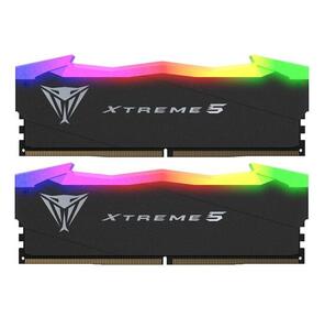 Memory Module PATRIOT Viper Xtreme 5 Gaming DDR5 Общий объём памяти 32Гб Module capacity 16Гб Количество 2 8200 МГц Множитель частоты шины 38 1.45 В RGB черный PVX548G76C36K