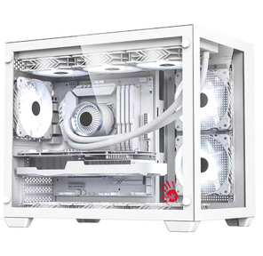 Корпус Bloody BD-CC108 белый без БП mATX 9x120mm 2xUSB3.0 audio bott PSU