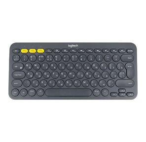Клавиатура беспроводная Logitech K380 Multi-Device Bluetooth Keyboard Gray серая,  копактная,  79 круглых клавиш,  Bluetooth 3, 0,  подключение до 3-х устройств одновременно