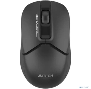 Мышь A4Tech Fstyler FG12S черный оптическая  (1200dpi) silent беспроводная USB  (3but)