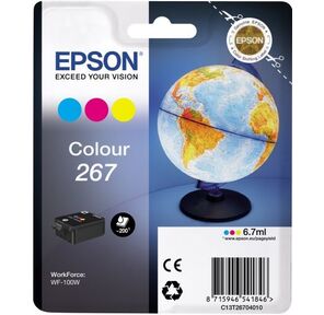 Картридж Epson T267 цветной для WF-100