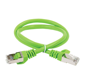 Патч-корд ITK PC02-C5EFL-5M вилка RJ-45-вилка RJ-45 кат.5е 5м зеленый LSZH