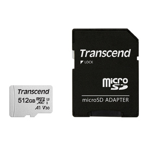 Флеш-накопитель Transcend Карта памяти Transcend 512GB UHS-I U3,  A1,  V30 microSD with Adapter