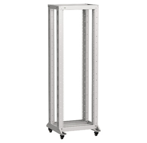 ITK LINEA F Стойка 2-рамная на рол. 24U 600х600мм серая