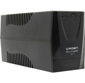 CROWN CMU-500X / 480ВА / 240 Вт; Off-Line; 1 х Euro+1хIEC-320 резервным питанием и фильтрацией; 12V / 4, 5AH х 1; пластик
