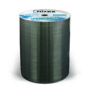 Диск DVD+R Mirex 4.7 Gb,  16x,  Shrink  (100),  Ink Printable  (100 / 500)