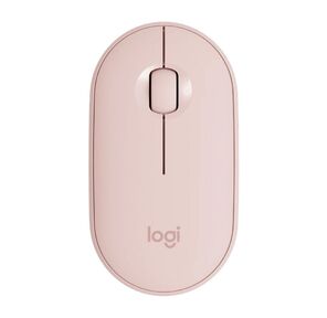Мышь беспроводная Logitech Pebble M350 Pink розовая,  оптическая,  1000dpi,  2.4GHz,  USB-ресивер,  бесшумная,  под обе руки