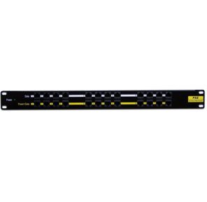 Панель POE 19",  12 портов,  с одним блоком питания 48V,  120W