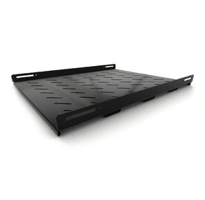 Полка Hyperline Hyperline TSH3H-650-RAL9004  (TSH3H-650-RAL9005) Полка стационарная усиленная,  глубина 650 мм,  с боковым креплением,  нагрузка до 100 кг,  для шкафов серии TTB,  TTR,  485х650мм  (ШхГ),  цвет черный  (RAL 9004 / RAL 9005)