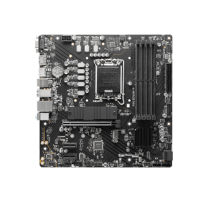 MSI PRO B760M-P DDR5 Socket1700,  Intel B760,  4xDDR5,  PCI-Ex16,  4SATA3,  7.1-ch,  GLAN,  3 USB 3.2,  1 USB Type-C,  VGA,  HDMI,  DP,  mATX,  RTL
