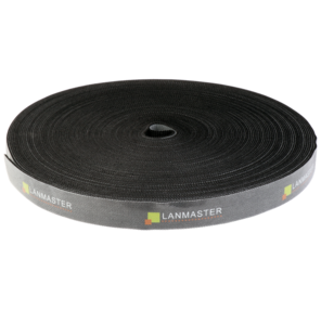 Хомут-липучка TWT шириной 20 мм,  30 м,  черный