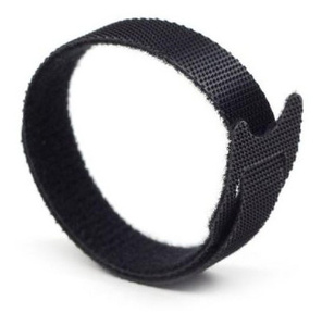 Хомут-липучка Lanmaster LAN-VCM135-BK 135x12мм  (упак:20шт) полимер внутри помещений черный