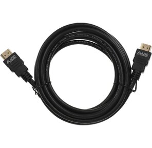 LAZSO WH-111 HDMI  (m) / HDMI  (m) 3м. Кабель аудио-видео. Позолоченные контакты черный  (WH-111 (3M))