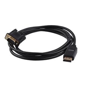 Кабель GoPower DisplayPort  (m)-VGA  (m) 1.8м ПВХ черный  (1 / 100)