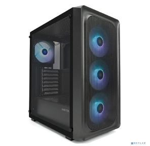 XASTRA Корпус A407 4ARGB Black ATX / Mesh /  tempered glass  /  4x120mm ARGB PWM fans /  A407-4FC12A