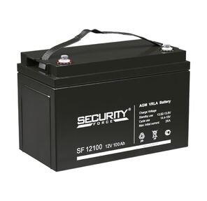 Аккумуляторная батарея Delta SF 12100 напряжение 12 / 100В,  емкость 330х173х220Ач  (125х33х67mm)