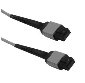 Кабель оптический,  MPO / APC (female)-MPO / APC (female),  12 волокон,  одномодовое SM (OS1 / OS2),  9 / 125,  высококачественная полировка наконечников и минимальные потери,  полярность В,  1, 5 метра