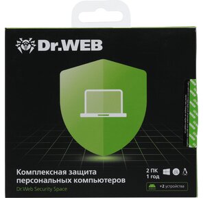 DR.Web Security Space 2 ПК / 1 год  (BHW-B-12M-2-A3)