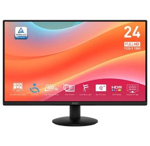 Монитор 23.8" MSI PRO MP242L Black  (IPS,  1920x1080,  HDMI+DP,  4 ms,  178° / 178°,  250 cd / m,  1000:1,  100Hz)