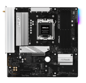 Материнская плата ASROCK B850M PRO RS WIFI,  AM5,  B850,  4*DDR5,  4*SATA,  3*M.2,  4*USB 2.0,  3*USB 3.2,  Type-C,  2*PCIx16,  1*M.2  (Key E),  HDMI+DP,   mATX