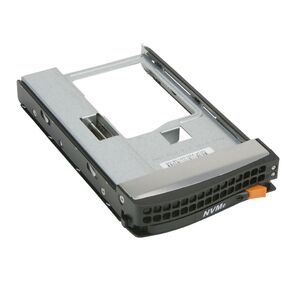 Supermicro MCP-220-00138-0B Tool-less NVMe Black gen-5 3.5-to-2.5 drive tray,  Orange tab