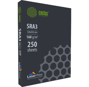 Бумага Cactus CS-LPSRA3160250 SRA3 / 160г / м2 / белый / 250л. CIE170% для лазерной печати