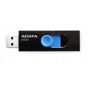 Флеш накопитель 32GB A-DATA UV320,  USB 3.2,  черный / голубой