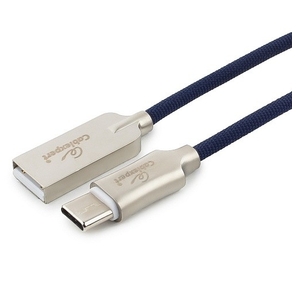 Cablexpert Кабель USB 2.0 CC-P-USBC02Bl-1M AM / Type-C,  серия Platinum,  длина 1м,  синий,  блистер