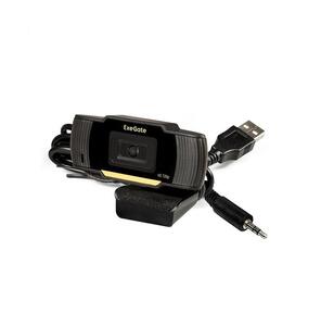 Exegate EX286181RUS Веб-камера ExeGate GoldenEye C270 HD {мартица 1 / 3" 1 Мп,  1280х720,  720P,  USB,  микрофон с шумоподавлением,  автофокус,  универсальное крепление,  кабель 1, 5 м,  Win Vista / 7 / 8 / 10}
