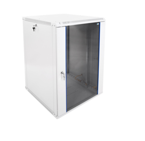 Шкаф телекоммуникационный настенный разборный 18U  (600x650) дверь стекло