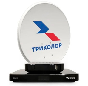 Комплект спутникового телевидения Триколор Сибирь Ultra HD GS B622L / С592  (1 год) черный