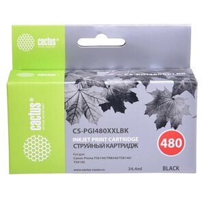 Картридж BLACK 24.4ML CS-PGI480XXLBK CACTUS