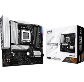 Материнская плата Asrock B650M PRO X3D Socket AM5 AMD B650 4xDDR5 mATX AC`97 8ch (7.1) 2.5Gg RAID+HDMI+DP
