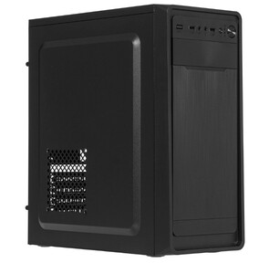 Exegate EX283073RUS Корпус Miditower ExeGate XP-332 Black,  ATX,  <XP500,  Black, 120mm>,  2*USB,  Audio