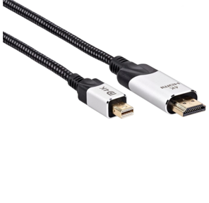 Кабель-переходник miniDisplayPort M-> HDMI M 4K@60Hz 1.8m VCOM  (CG615M-1.8M)