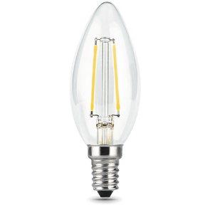 GAUSS 103801209 Светодиодная лампа LED Filament Свеча E14 9W 710lm 4100К 1 / 10 / 50