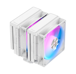 Кулер для процессора Ocypus Delta A62 WH ARGB,  2x120mm ARGB FAN,  Top Panel,  6 HEAT PIPES,  4-PIN PWM,  500-2000 RPM,  29DBA,  HYDRO BEARING,  LGA115X / 1200 / 1700 / 18XX,  AM4 / AM5