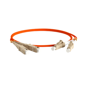 Hyperline FC-D2-50-LC / PR-SC / PR-H-2M-LSZH-OR  (FC-50-LC-SC-PC-2M) Патч-корд волоконно-оптический  (шнур) MM 50 / 125,  LC-SC,  duplex,  LSZH,  2 м
