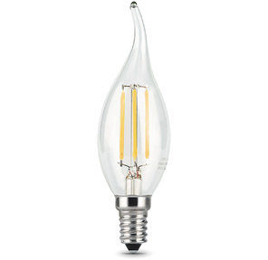 GAUSS 104801105 Светодиодная лампа LED Filament Свеча на ветру E14 5W 420lm 2700K 1 / 10 / 50