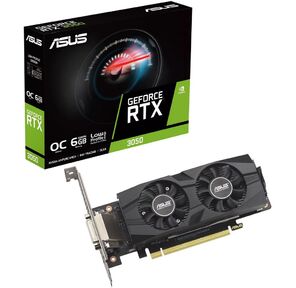 Видеокарта ASUS RTX3050-O6G-LP-BRK /  RTX3050, DVI, HDMI, DP, 6G, D6