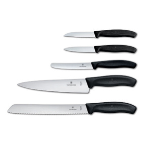 Набор ножей кухон. Victorinox Swiss Classic Kitchen  (6.7133.5G) компл.:5шт черный подар.коробка